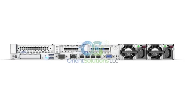 HPE ProLiant DL360 Gen10 server rear connectivity ports